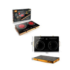 RAF Επιτραπέζια Εστία Κεραμική Διπλή 7000W R.8088 - Infrared Cooker R.8088 RAF