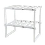HFXQ Βάση Οργάνωσης Κουζίνας Διόροφη 50-70cm - Pool Space Arrangement Frame Kitchen Shelf Rack HFXQ
