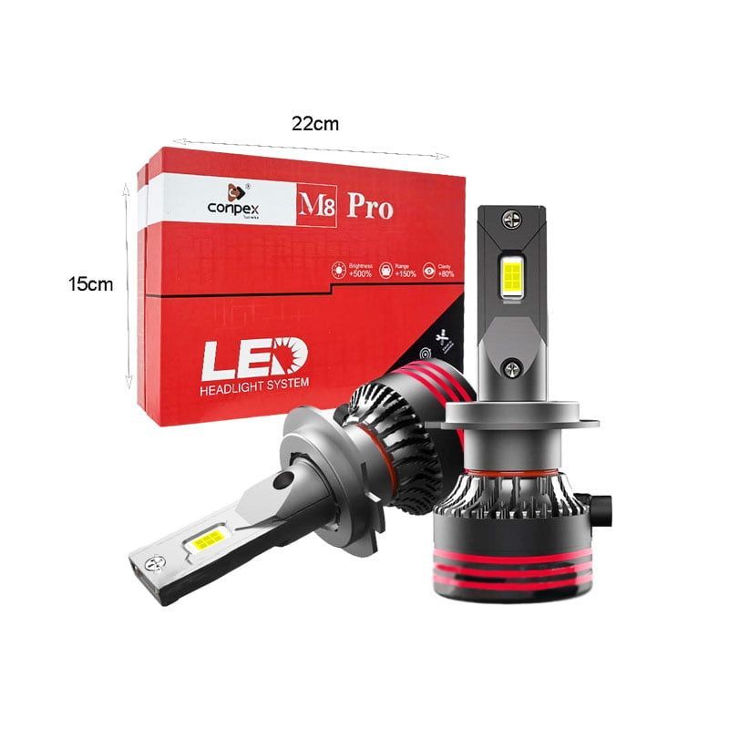 Conpex Λάμπα αυτοκινήτου H8 Ψυχρό Λευκό M8 Pro Canbus - LED Headlight OEM