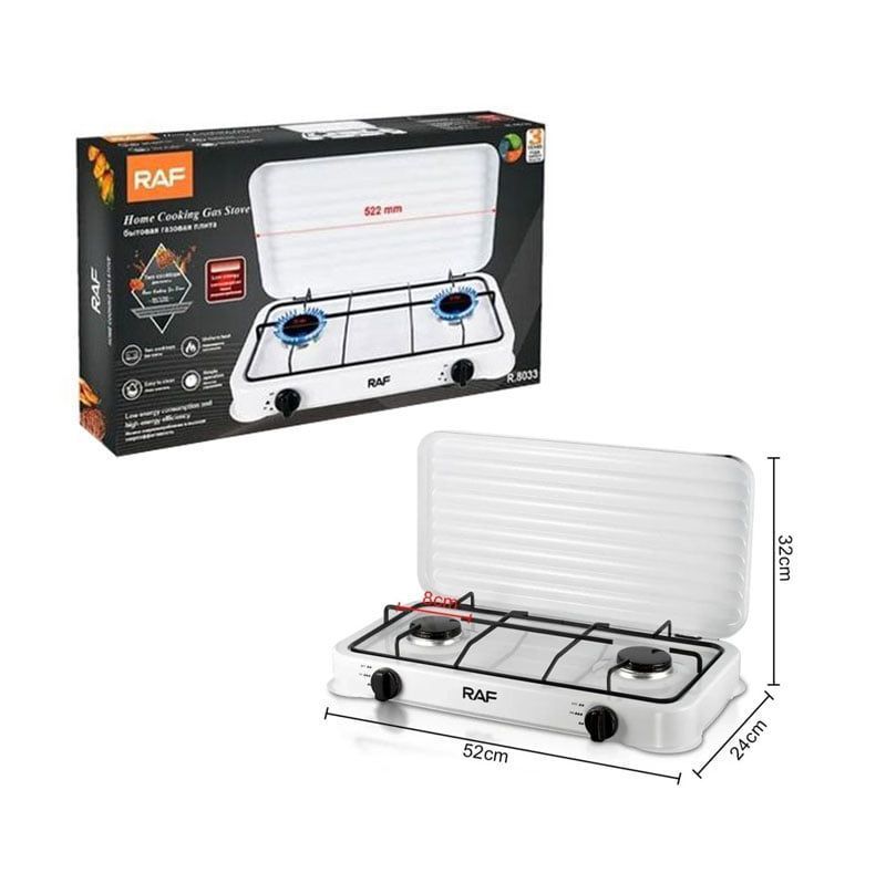 RAF Επιτραπέζια εστία υγραερίου διπλή R.8033 - Portable Gas Stove RAF
