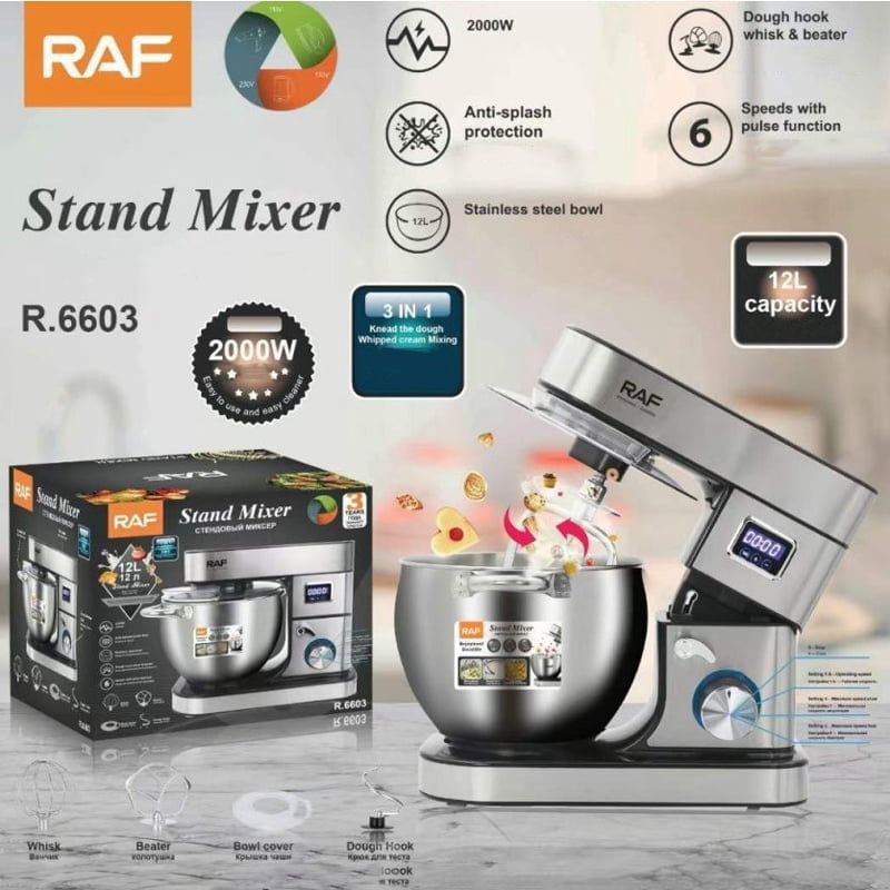 Raf R.6603 Κουζινομηχανή 3σε1 8L - Stand Mixer RAF