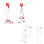 Wisdomup Φορτιστής Κινητού USB-C με Καλώδιο Lightning σε Type-C 20W OCD-33P - Fast Charger with Lightning to Type-C Cable OEM