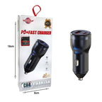 Wisdomup Φορτιστής Αυτοκινήτου με 2 θύρες CC-13 38W - PD + Fast car charger Wisdomup