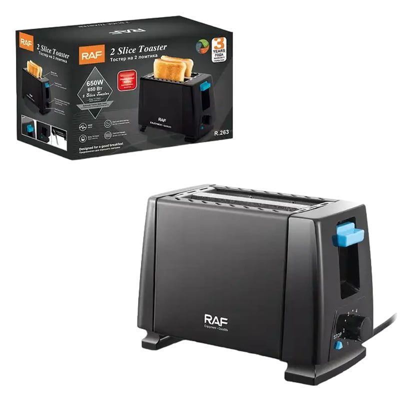 RAF Φρυγανιέρα 2 Θέσεων 650W R.263 - 2 Slice Toaster RAF