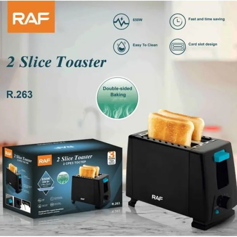 RAF Φρυγανιέρα 2 Θέσεων 650W R.263 - 2 Slice Toaster RAF