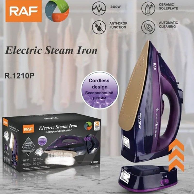 RAF Ηλεκτρικό Σίδερο Ατμού 2400W R.1210P - Electric Steam Iron RAF