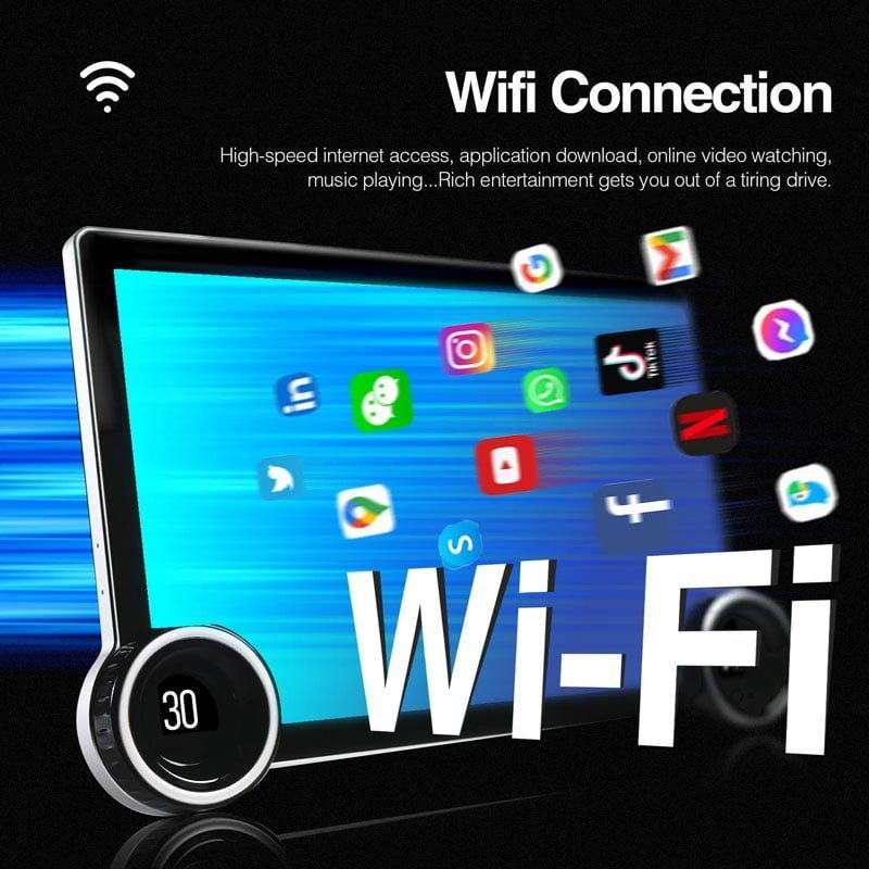 Οθόνη αυτοκινήτου monitor 10.1'' Διπλό κουμπί 4+64G AHD A100 Android - Carplay Android Operating System OEM