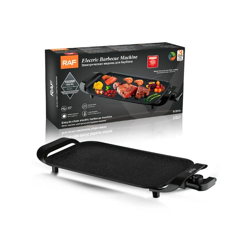 Raf R.5313 Επιτραπέζια Ηλεκτρική Ψησταριά 1800W - Electric Barbecue Machine RAF