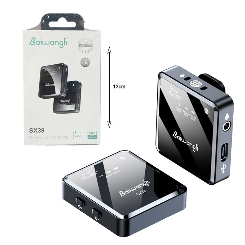 Baiwangli Ασύρματο μικρόφωνο Type-C SX39 - Wireless Microphone HiFi Audio 2.4G Baiwangli