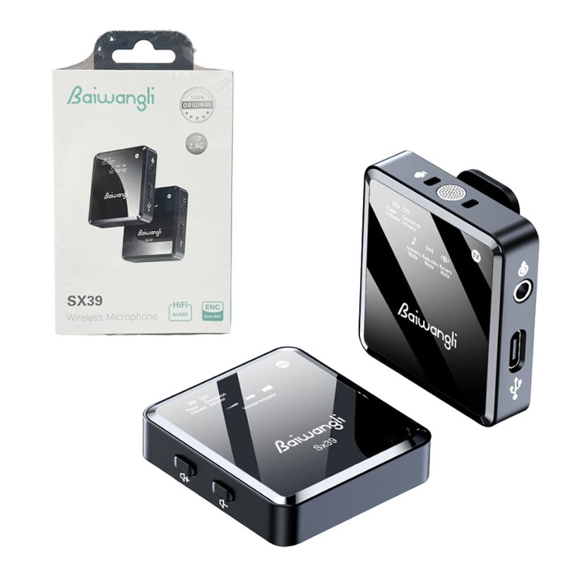 Baiwangli Ασύρματο μικρόφωνο Type-C SX39 - Wireless Microphone HiFi Audio 2.4G Baiwangli