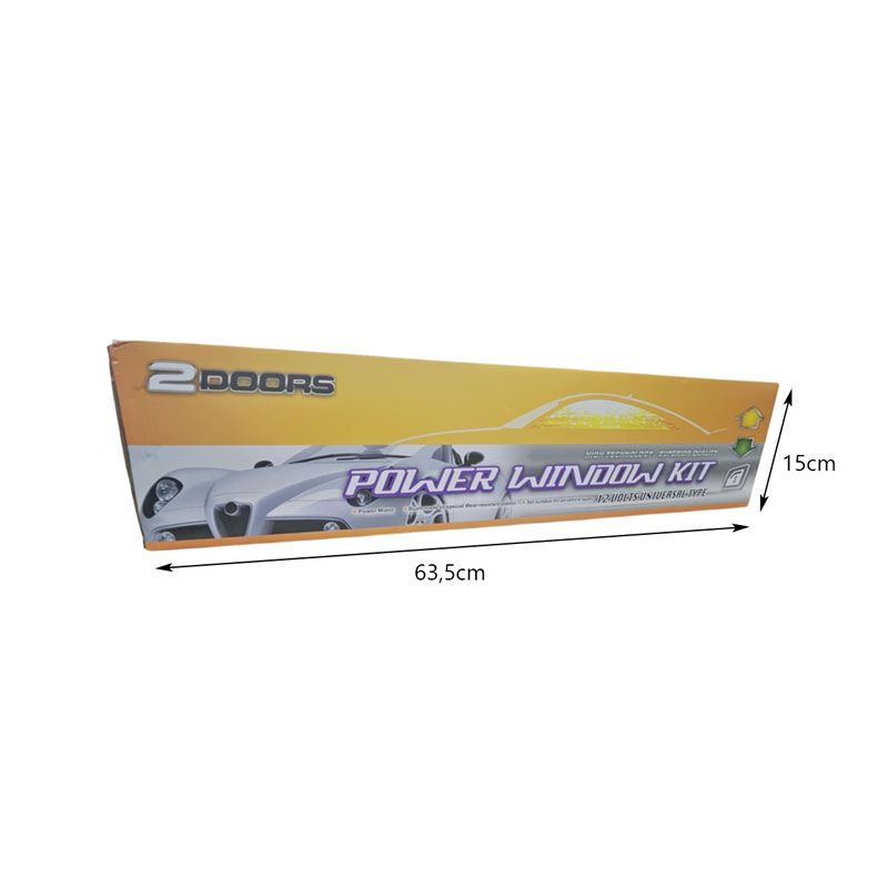 Ηλεκτρικό Κιτ Ανύψωσης Παραθύρων 2 Θυρών – Universal Power Window Kit με Ισχυρό Μοτέρ OEM
