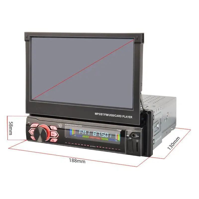 Ηχοσύστημα Αυτοκινήτου 1DIN με Οθόνη 2+32G+CP 7188A - CLM-Play Car Multimedia Player OEM
