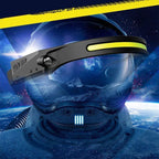 Επαναφορτιζόμενος USB φακός κεφαλής LED - All prespectives induction headlamp OEM