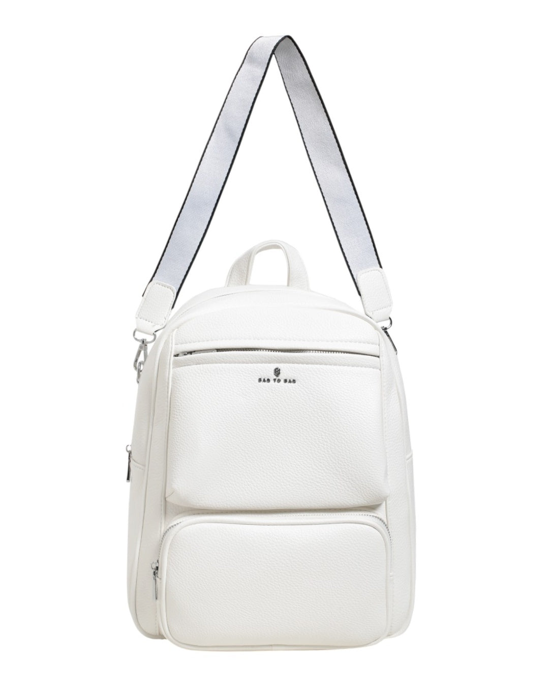Σακίδιο πλάτης QC-1202 - Ασπρο BAG TO BAG