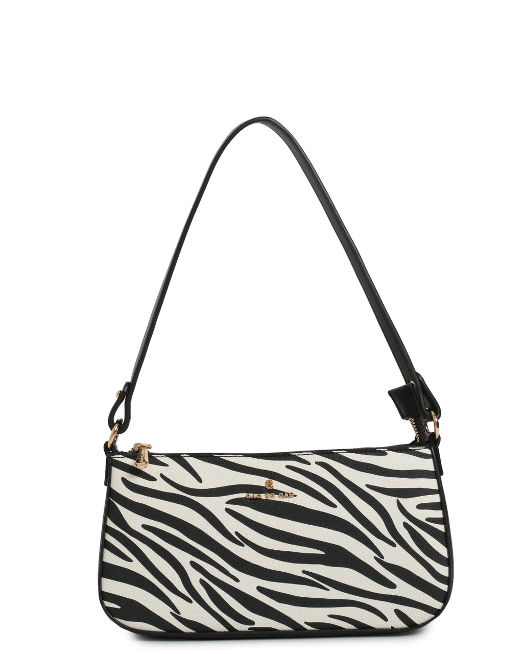 Τσάντα Ώμου BTB0062 - Ασπρο/Μαύρο BAG TO BAG