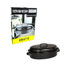 Sidirela Γάστρα Οβάλ Με Σχάρα Εμαγιέ Ø 42x32x15cm - Sidirela oval roaster OEM
