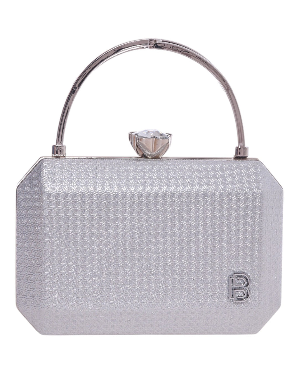 Τσάντα φάκελος clutch CK-6073 - Ασημί