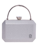 Τσάντα φάκελος clutch CK-6073 - Ασημί