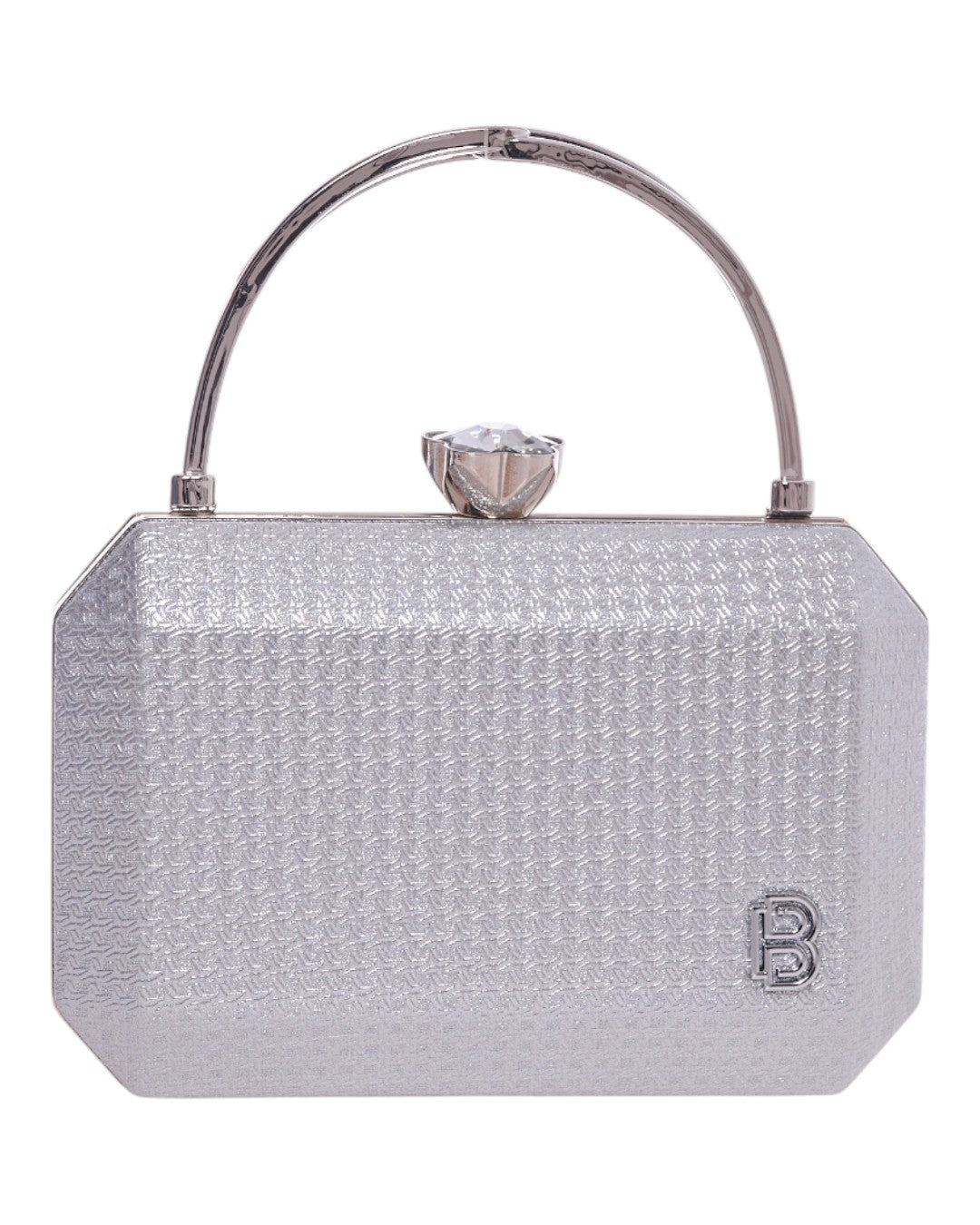 Τσάντα φάκελος clutch CK-6073 - Ασημί