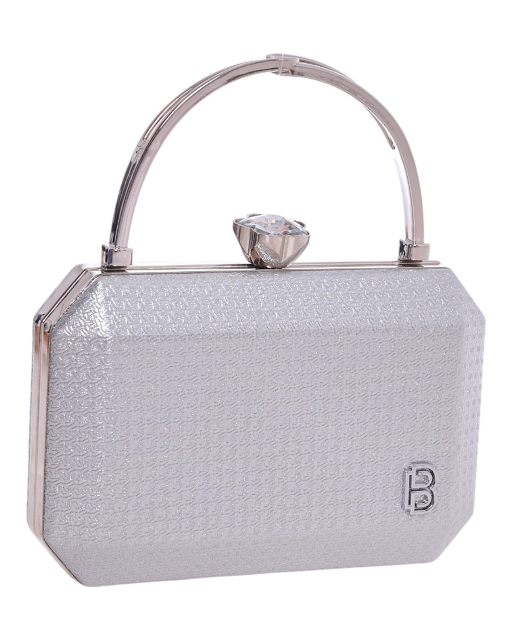 Τσάντα φάκελος clutch CK-6073 - Ασημί