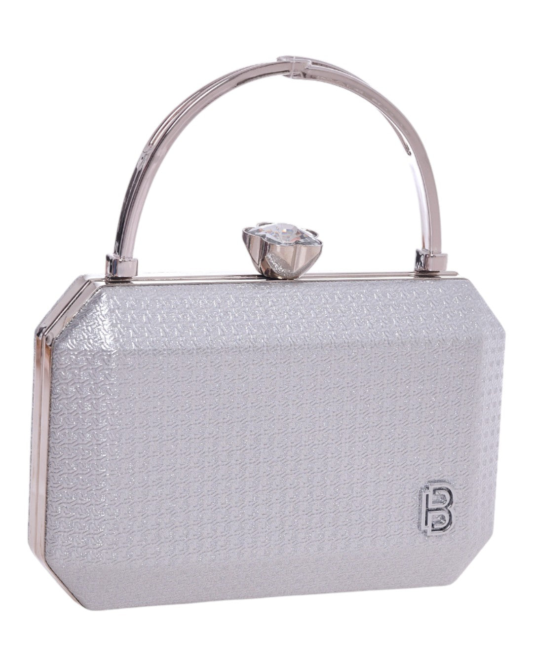 Τσάντα φάκελος clutch CK-6073 - Ασημί