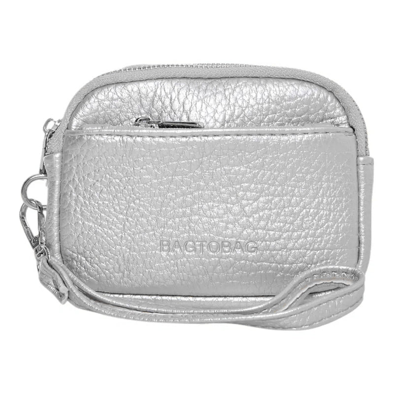 Πορτοφολάκι με 3 θήκες Ασημί BAG TO BAG