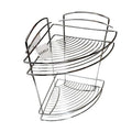 Sidirela Γωνιακή Εταζέρα Ραφιέρα Μπάνιου με 2 Ράφια Μεταλλική 22cmΧ22cmΧ 34cm E-0758 - Corner Bathroom Shelf with 2 Shelves Metal SIDIRELA
