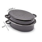 Sidirela Γάστρα 32x24,5cm - Sidirela oval roaster OEM