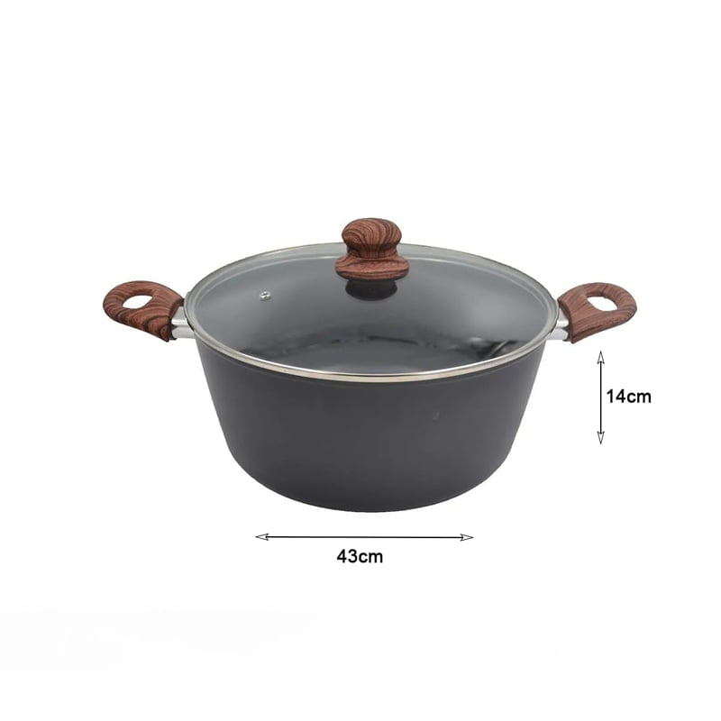Sidirela Madera Αντικολλητική Κατσαρόλα 28cm E-3971 - Non-stick Casserole SIDIRELA