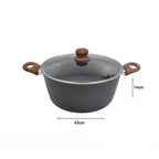 Sidirela Madera Αντικολλητική Κατσαρόλα 28cm E-3971 - Non-stick Casserole SIDIRELA