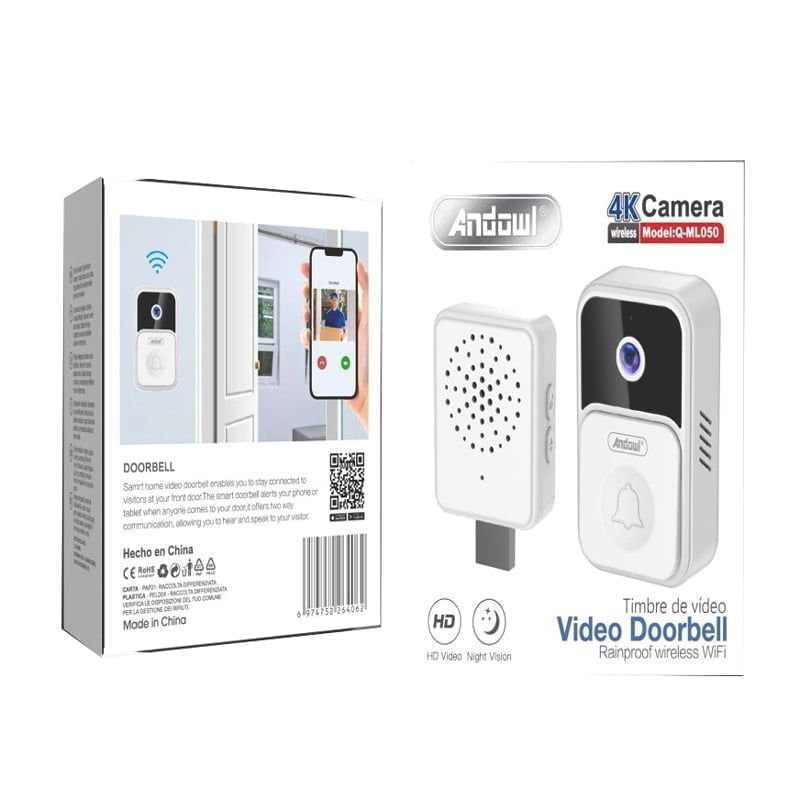Κουδούνι πόρτας με 4K Κάμερα Andowl Q-ML050 - Door bell Camera OEM