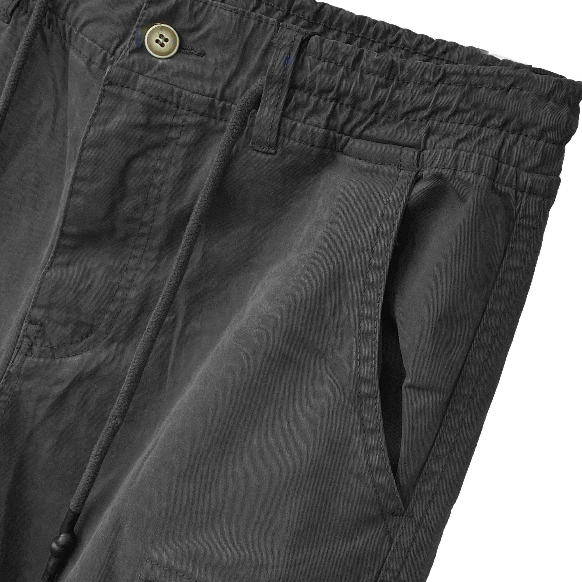 Ανδρικά παντελόνια cargo με λάστιχο Μαύρο ANSIN