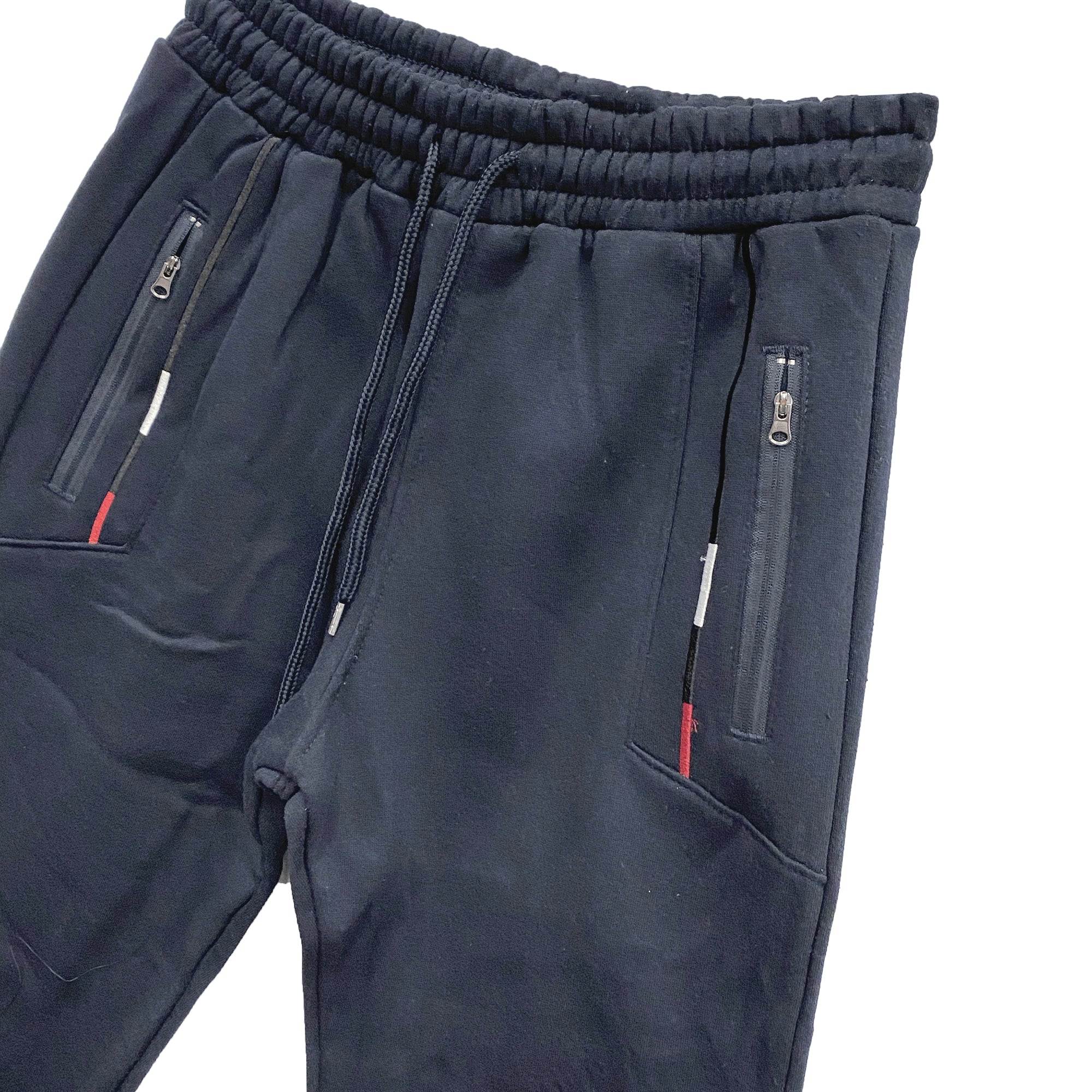 Ανδρική φόρμα παντελόνια fleece με λάστιχο Μπλε ANSIN