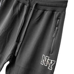 Ανδρική φόρμα Joggers με λάστιχο Μαύρο ANSIN
