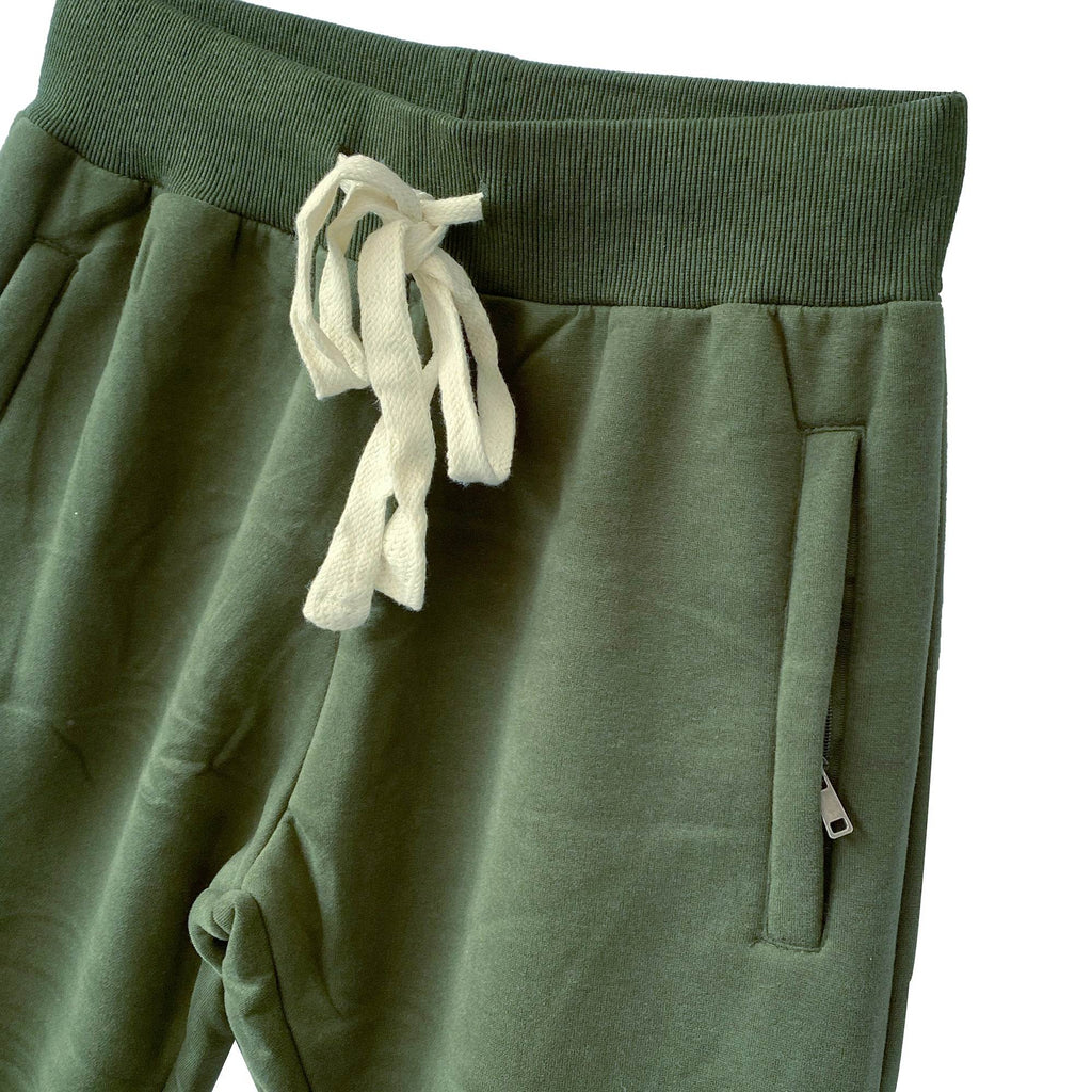 Ανδρική φόρμα Joggers με λάστιχο Χακί ANSIN