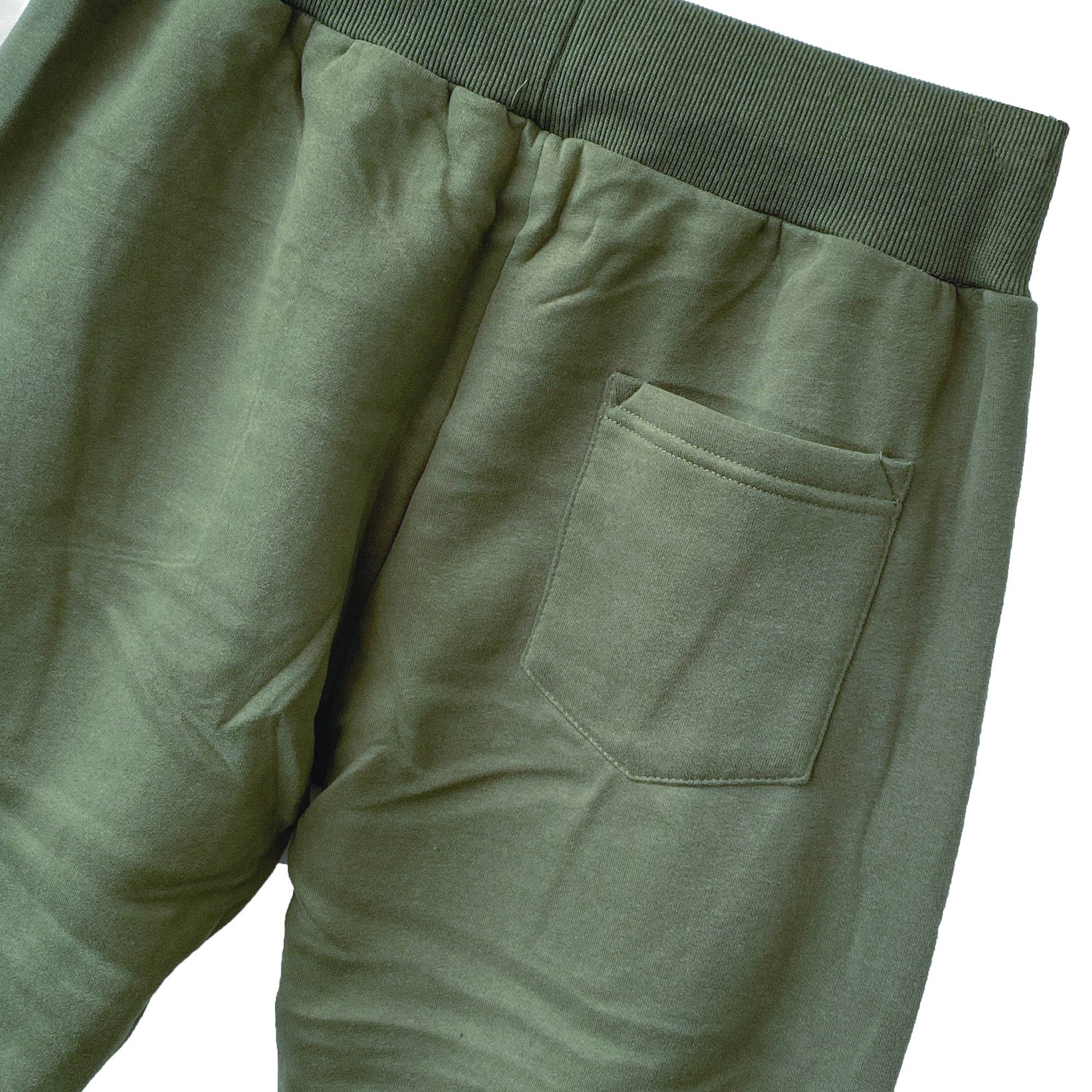 Ανδρική φόρμα Joggers με λάστιχο Χακί ANSIN