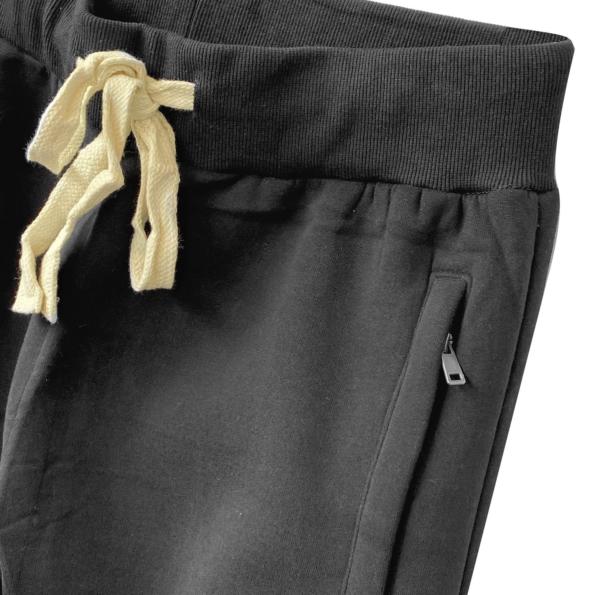 Ανδρική φόρμα Joggers με λάστιχο Μαύρο ANSIN