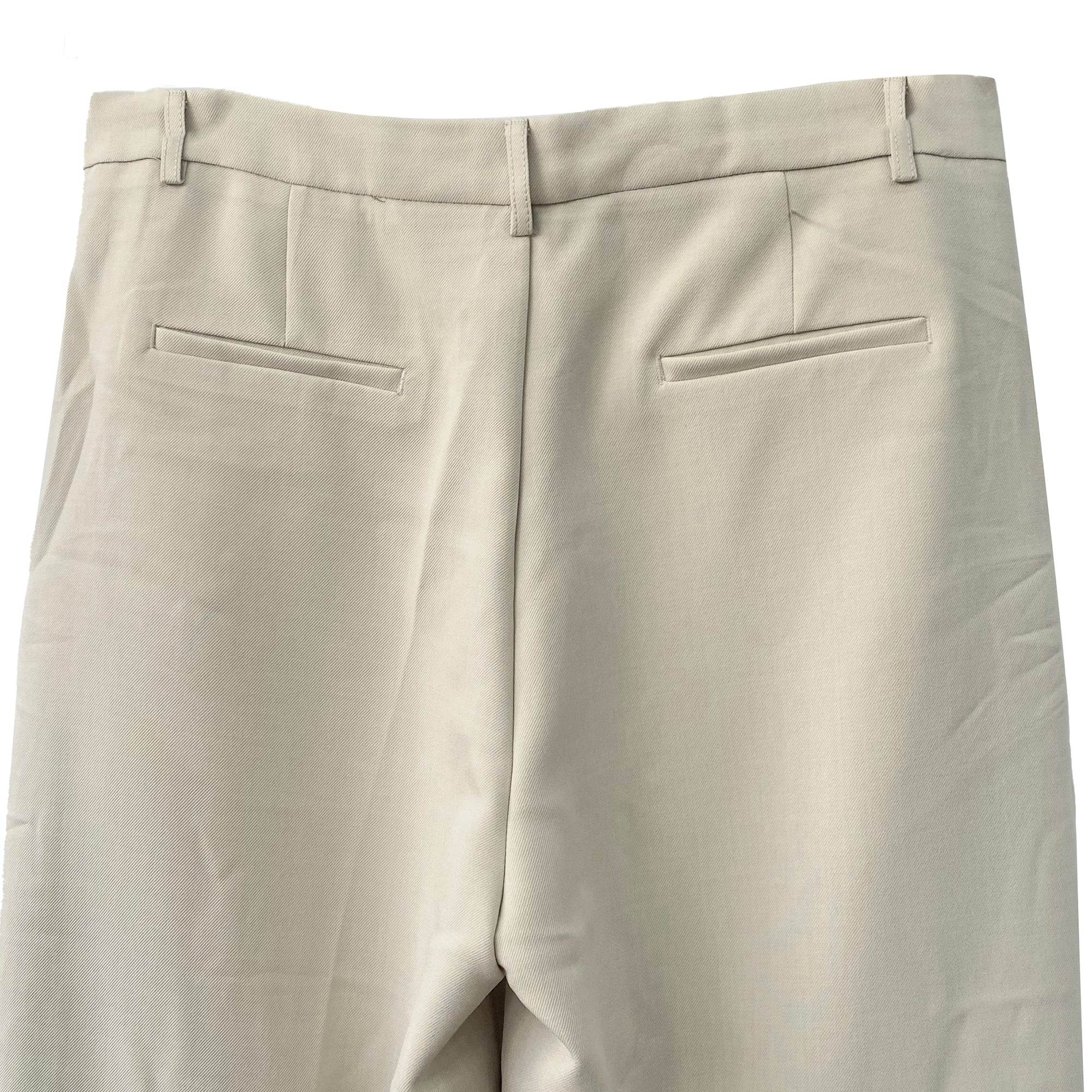 Γυναικεία παντελόνα υφασμάτινα Μπεζ ANSIN