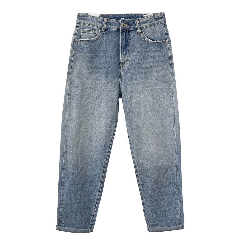 Γυναικείο τζιν παντελόνι Mom fit Μπλε ANSIN