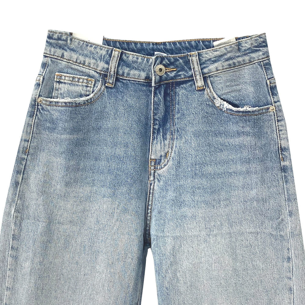 Γυναικείο τζιν παντελόνι Mom fit Μπλε ANSIN