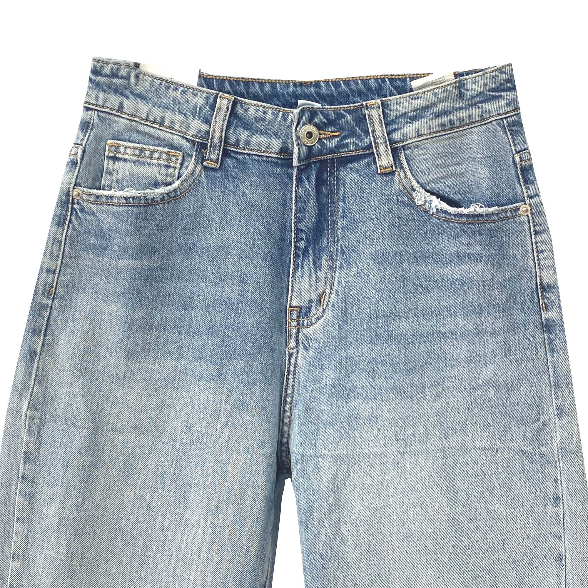 Γυναικείο τζιν παντελόνι Mom fit Μπλε ANSIN