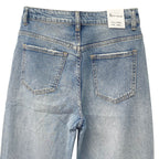 Γυναικείο τζιν παντελόνι Mom fit Μπλε ANSIN