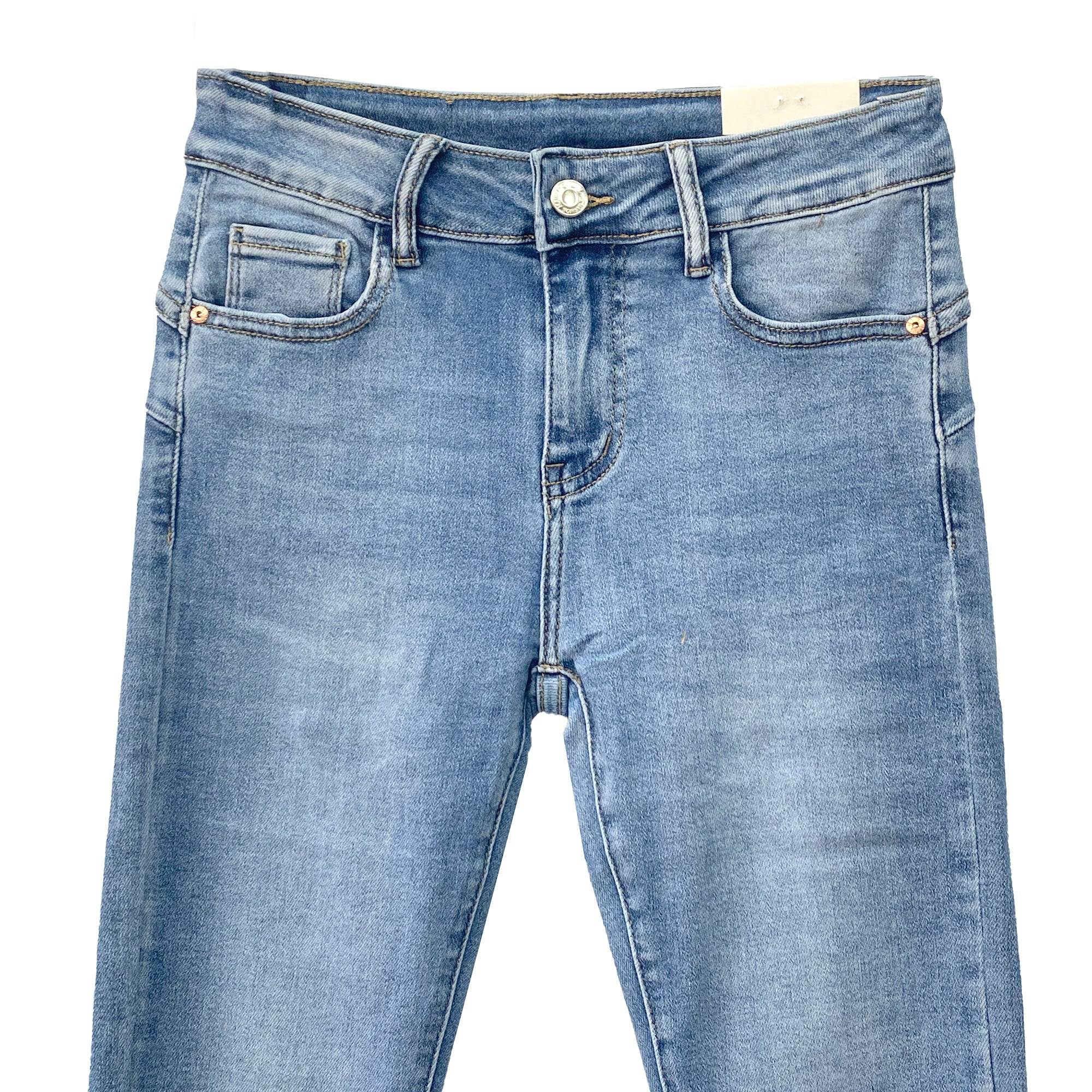 Γυναικείο skinny τζιν παντελόνι ελαστικό Μπλε ANSIN