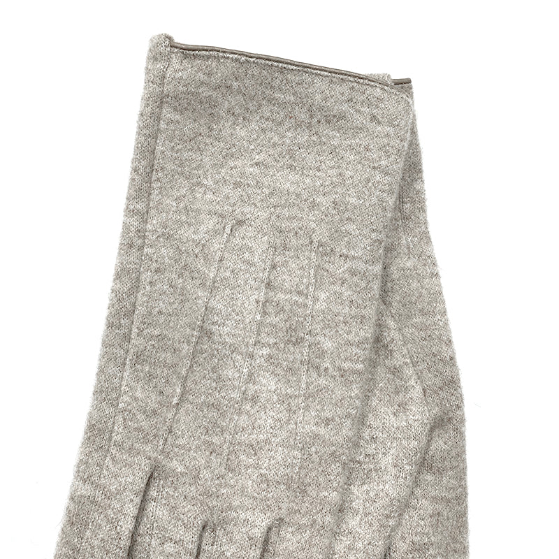 Γυναικεία γάντια μονόχρωμα μπεζ ANSIN