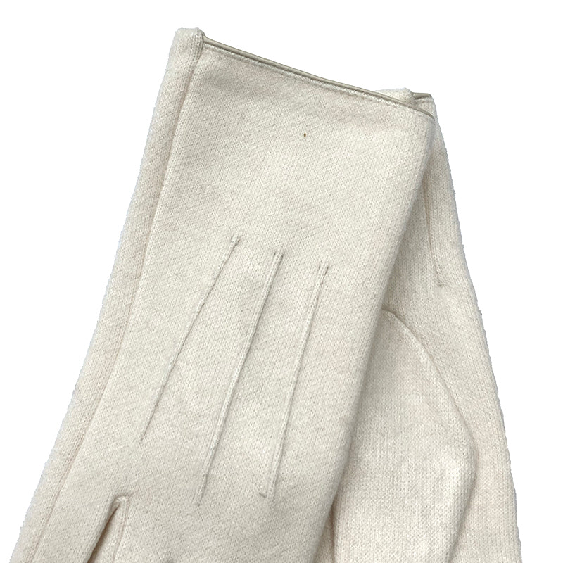 Γυναικεία γάντια μονόχρωμα εκρού ANSIN