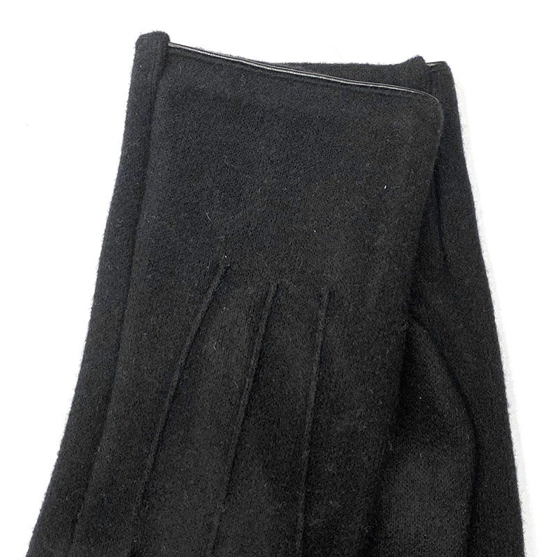 Γυναικεία γάντια μονόχρωμα μαύρο ANSIN