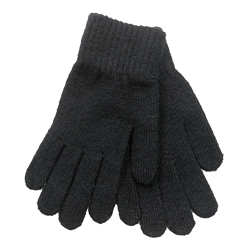 Γυναικεία γάντια πλεκτά μαύρα ANSIN