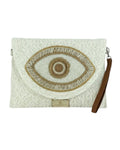 Ψάθινη τσάντα χειρός XY-2613 - Ασπρο BAG TO BAG