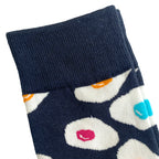Κάλτσες χρωματιστές με αυγά 36-40 μπλε ANSIN