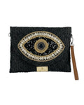 Ψάθινη τσάντα χειρός XY-2613 - Μαύρο BAG TO BAG
